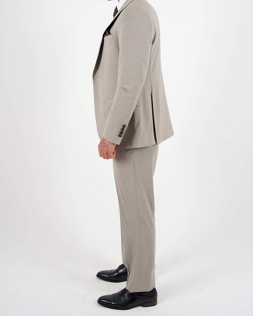 Milano Black Label Beige Three Piece Suit