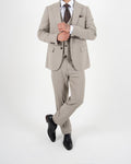 Milano Black Label Beige Three Piece Suit