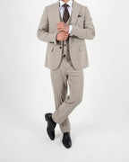 Milano Black Label Beige Three Piece Suit