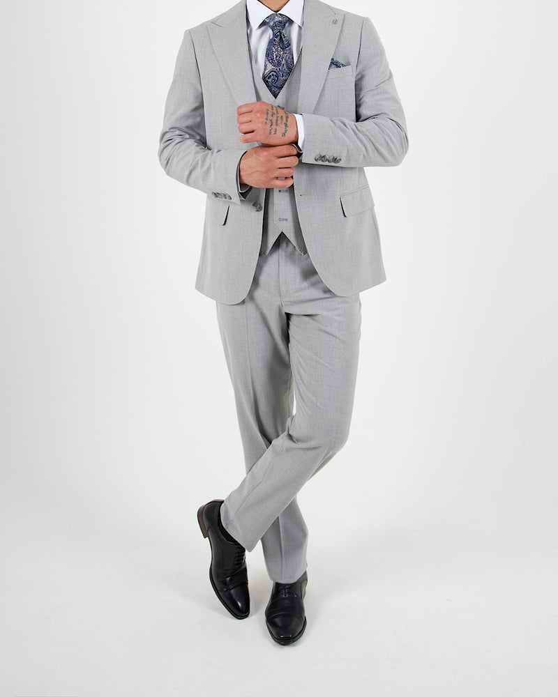 Milano Black Label Grey Three Piece Suit