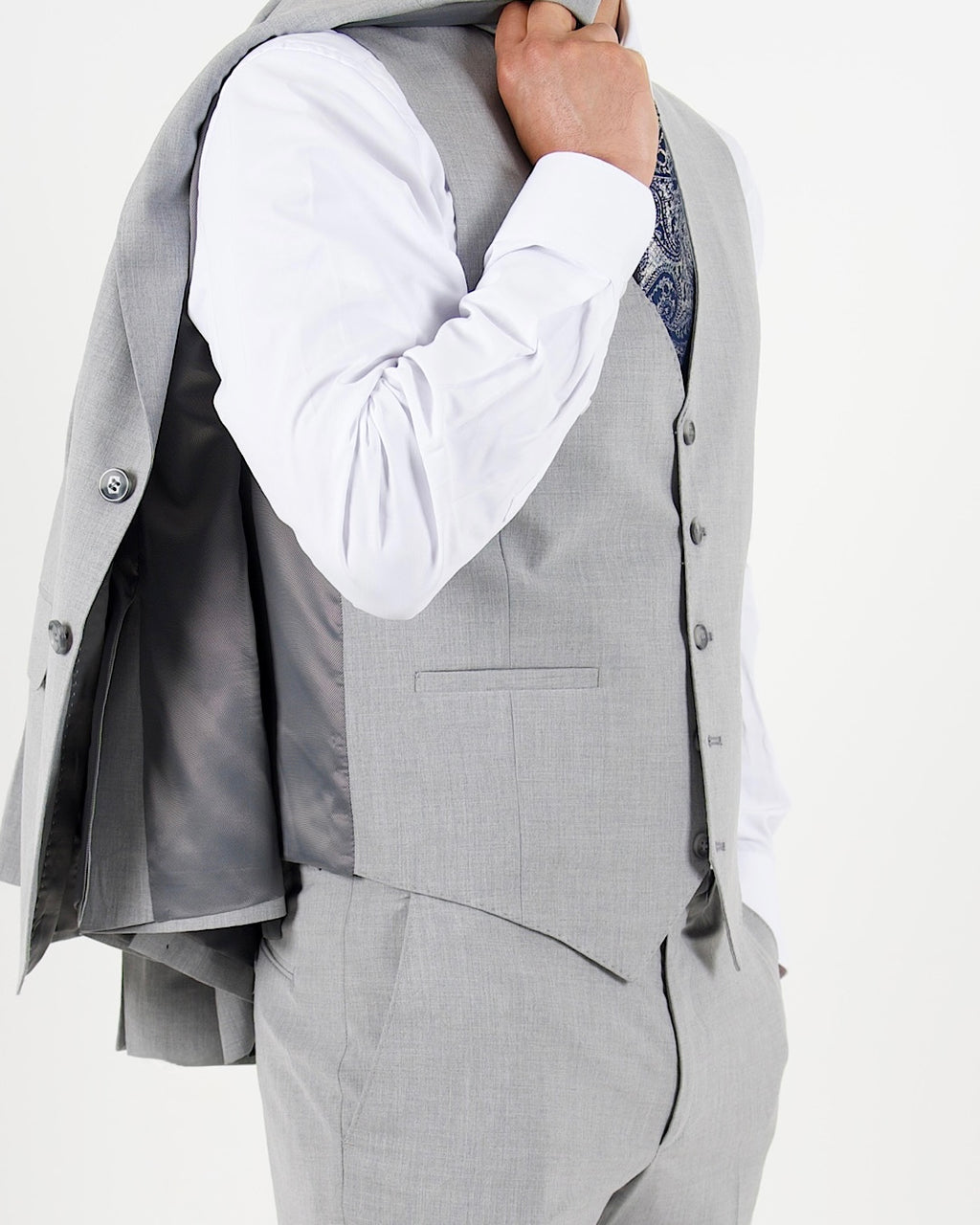 Milano Black Label Grey Three Piece Suit