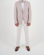 Milano Pink Blazer & White Trousers Two Piece Suit