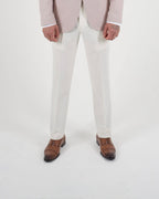 Milano Pink Blazer & White Trousers Two Piece Suit