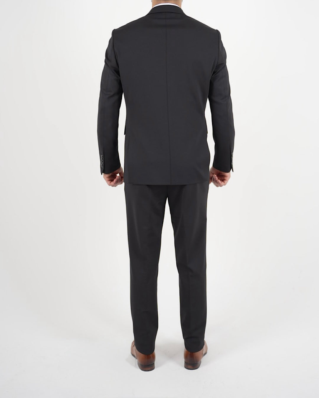 Milano Black Stretch Three Piece Suit