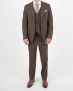 Milano Black Label Brown Three Piece Suit