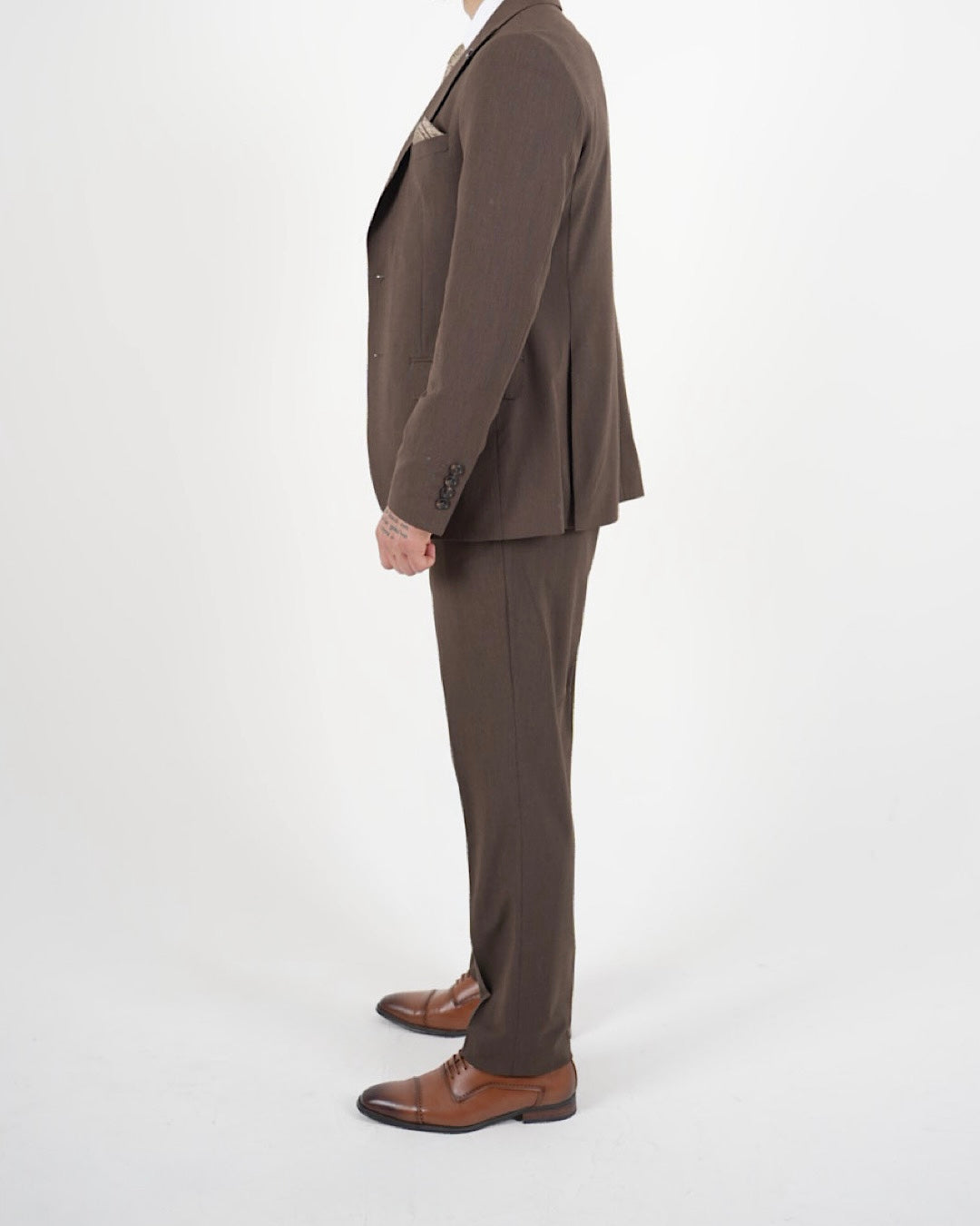 Milano Black Label Brown Three Piece Suit
