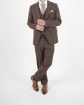 Milano Black Label Brown Three Piece Suit