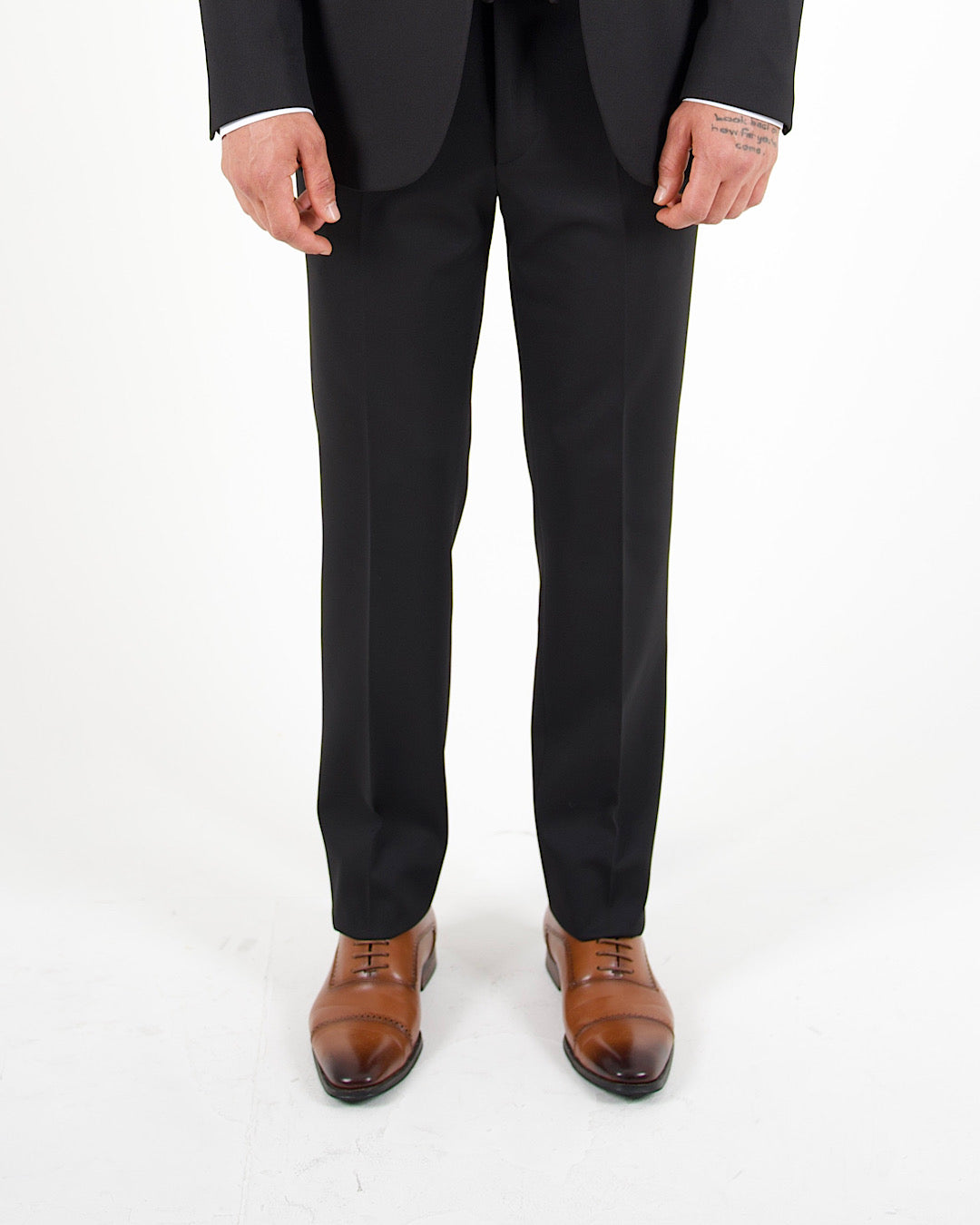 Milano Black Stretch Three Piece Suit