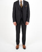 Milano Black Stretch Three Piece Suit