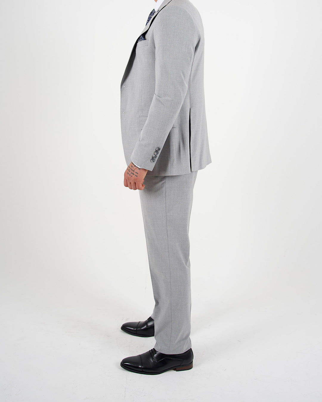 Milano Black Label Grey Three Piece Suit