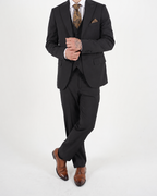 Milano Black Stretch Three Piece Suit