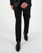 Black Tape Detail Tuxedo Suit Trousers