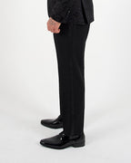 Black Tape Detail Tuxedo Suit Trousers