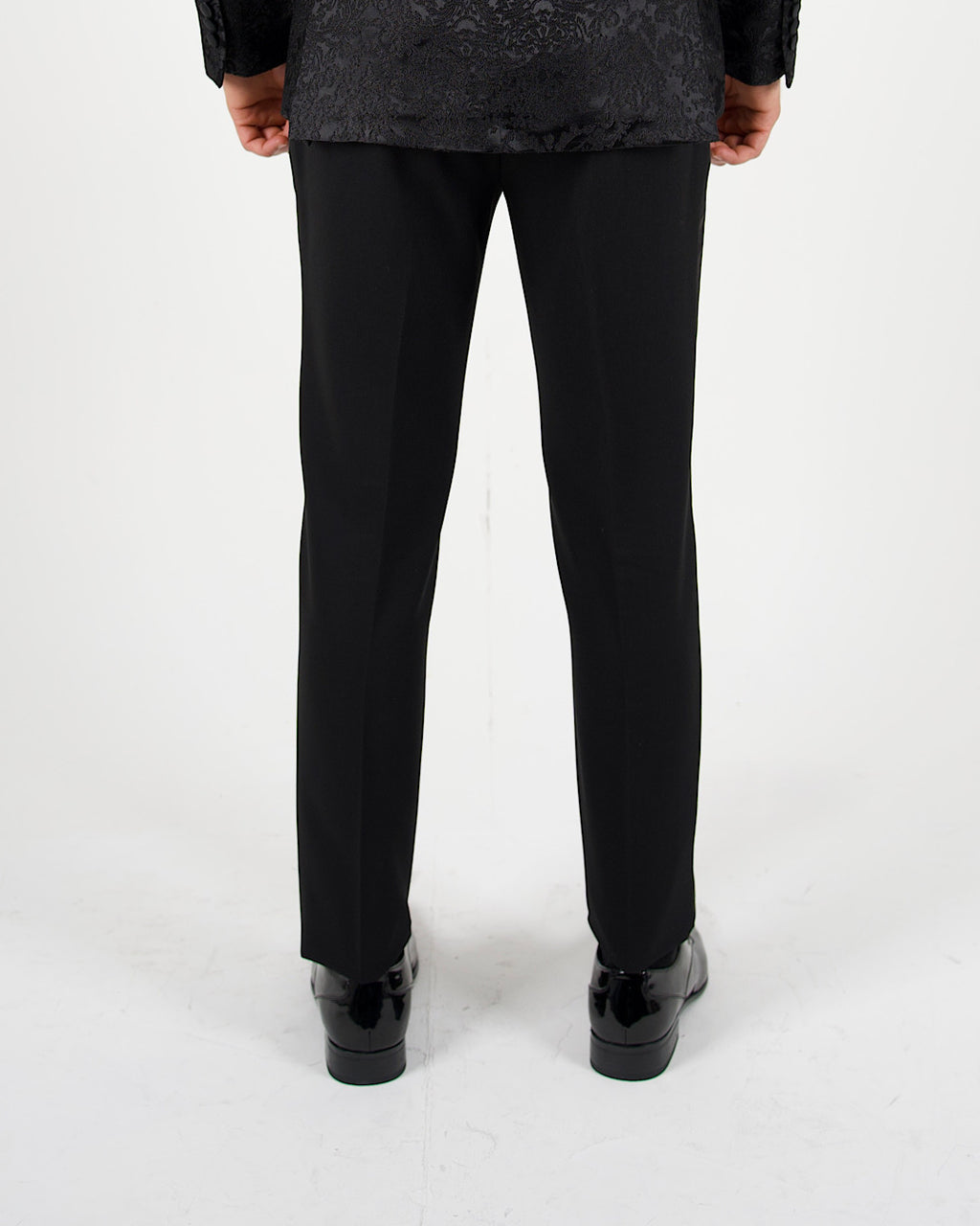 Black Tape Detail Tuxedo Suit Trousers