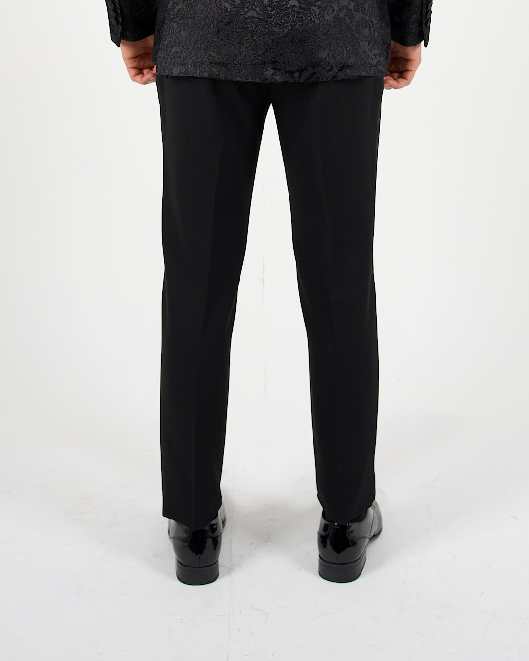 Black Tape Detail Tuxedo Suit Trousers