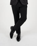 Black Tape Detail Tuxedo Suit Trousers