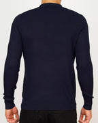 Minimal Zip-Collar Knit Polo