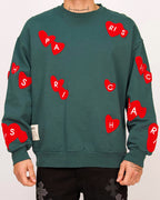 Paris Heart Patch Sweatshirt