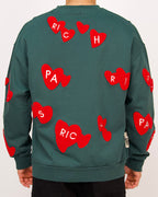Paris Heart Patch Sweatshirt