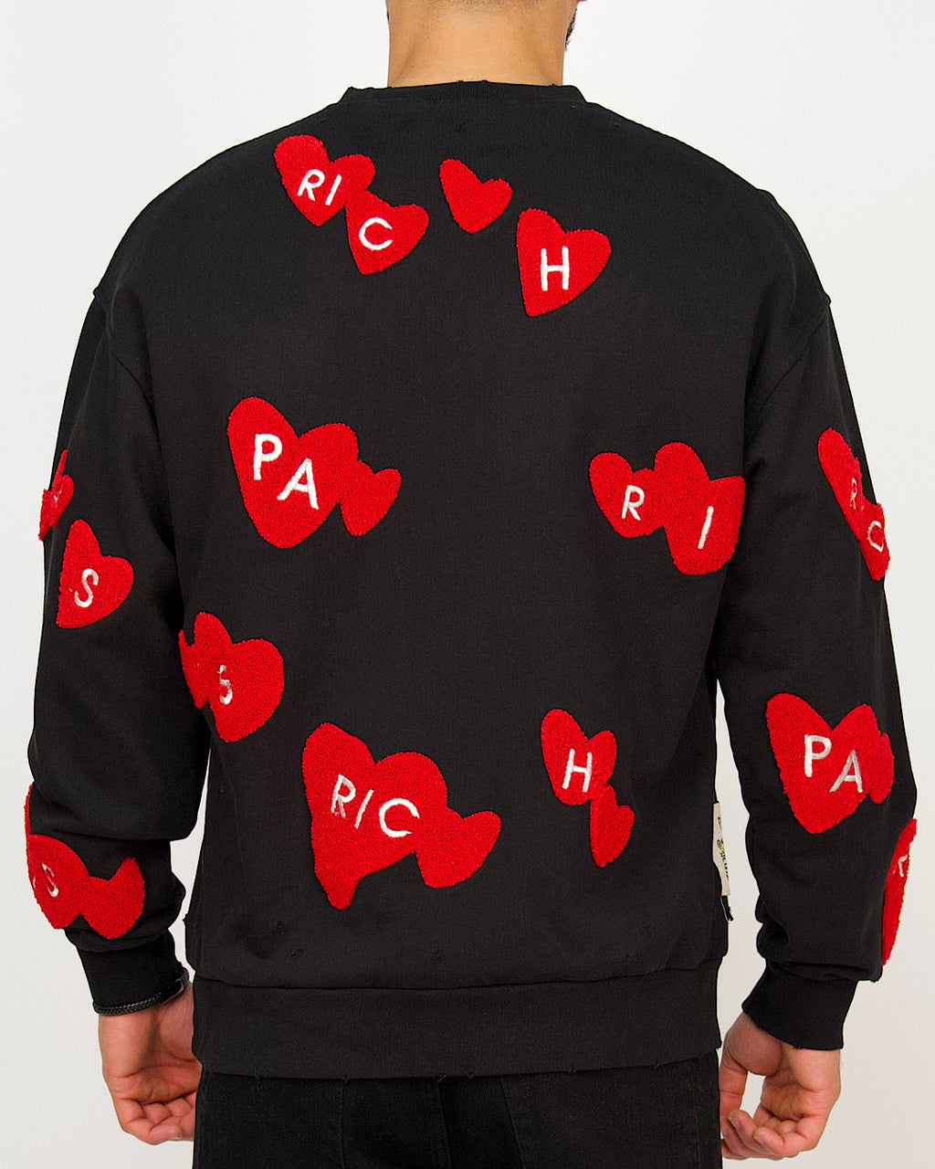 Paris Heart Patch Sweatshirt