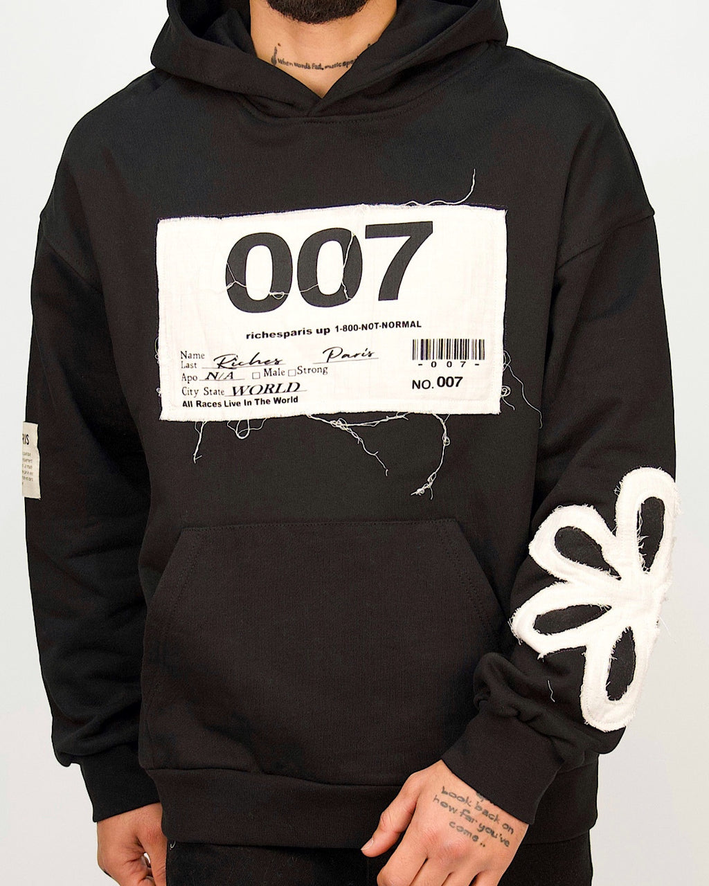 007 Patchwork Graphic Hoodie