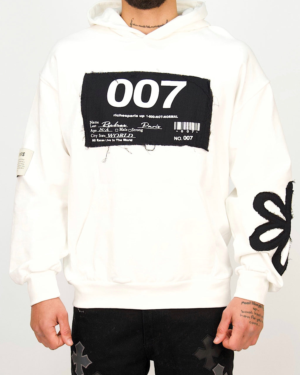 007 Patchwork Graphic Hoodie
