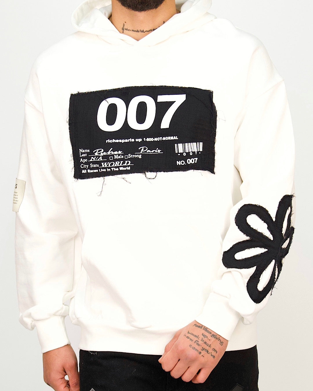 007 Patchwork Graphic Hoodie