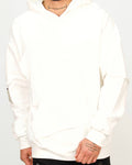 Multi-Panel Distressed Hoodie