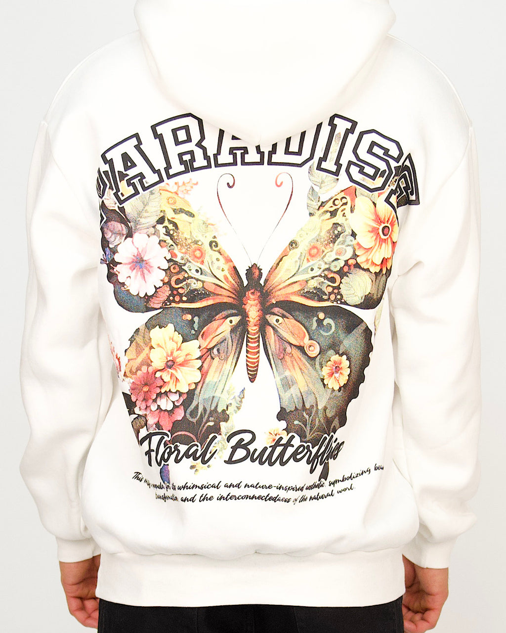 Paradise Floral Butterfly Hoodie