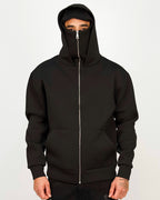 Integrated Mask Zip Hoodie