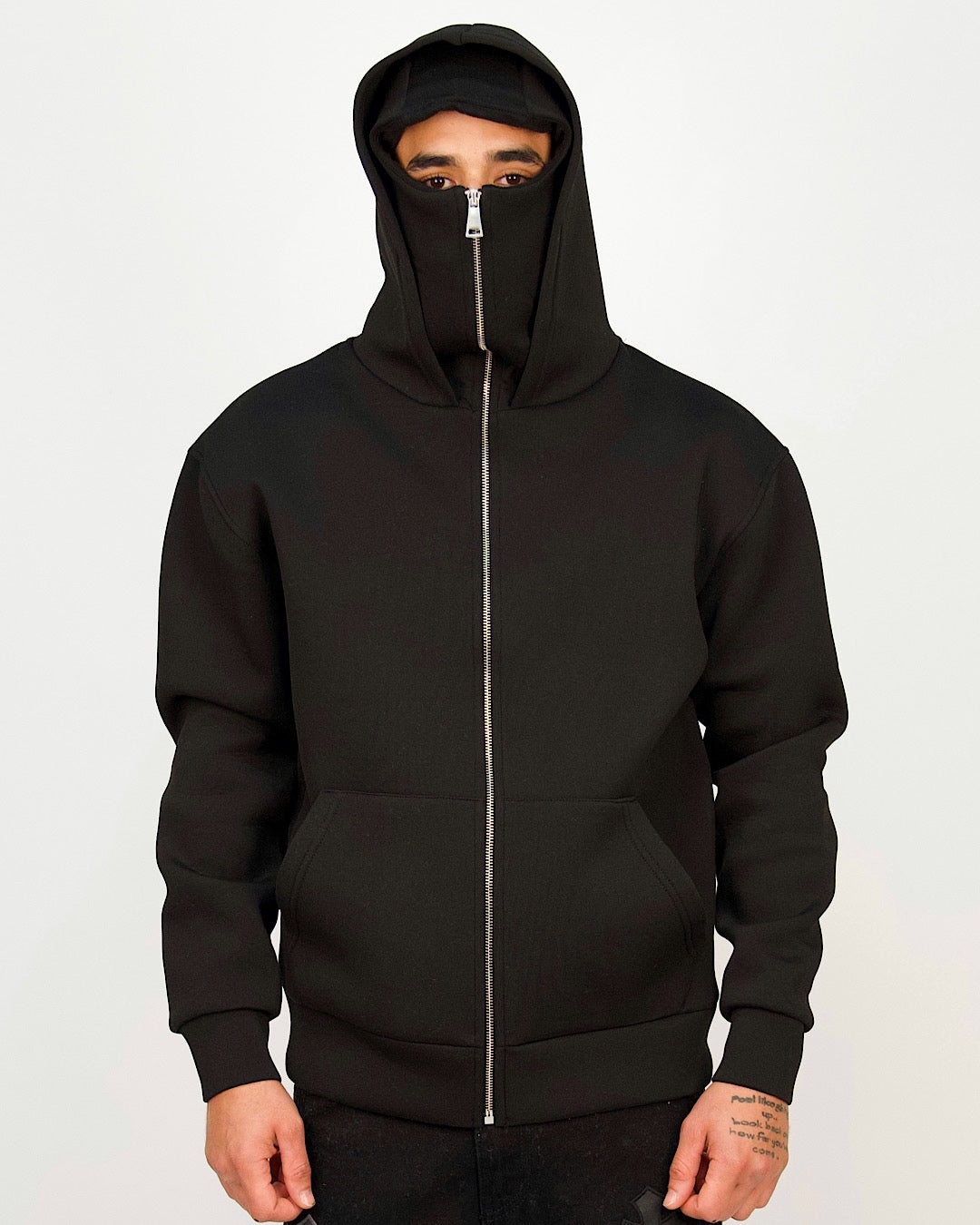 Integrated Mask Zip Hoodie