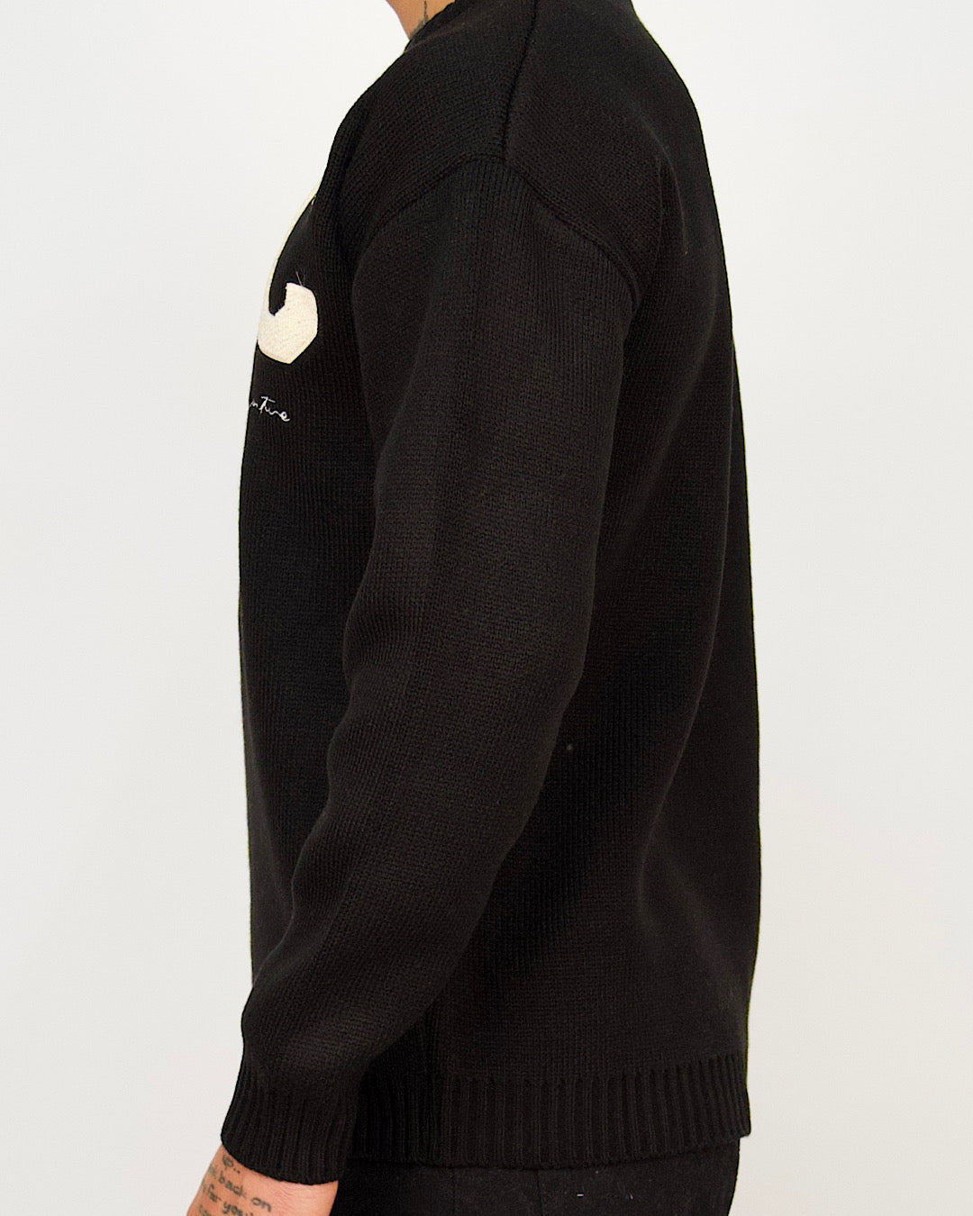 Varsity Crest Knit Sweater