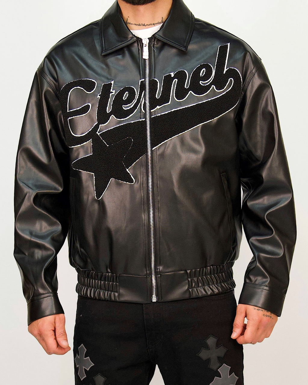 Star Appliqué Zip Jacket