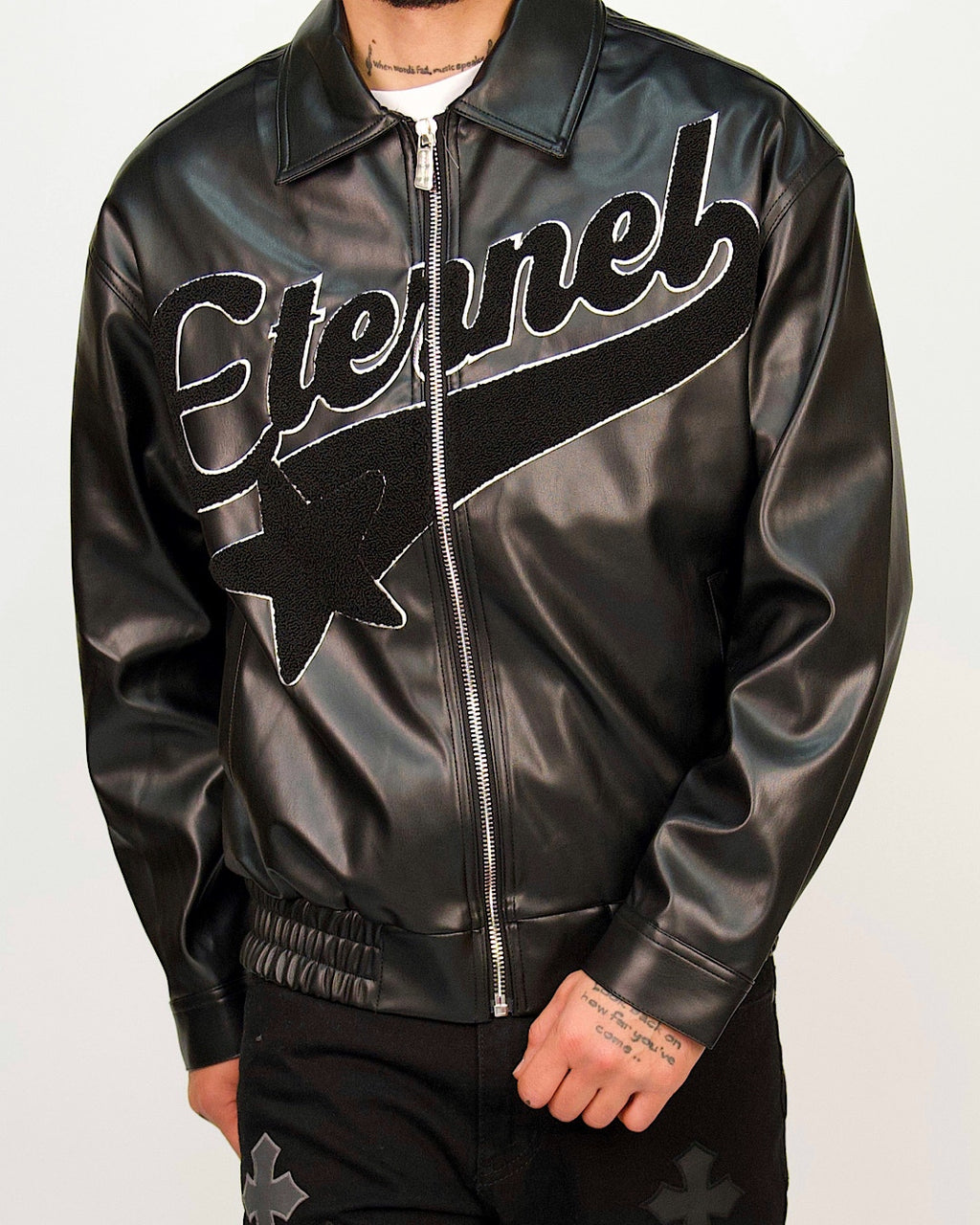 Star Appliqué Zip Jacket