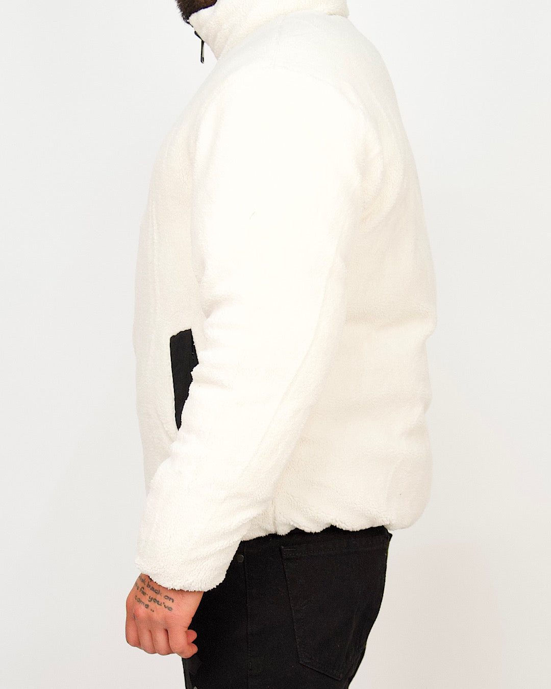 Faux-Shearling Reversible Zip Puffer Jacket