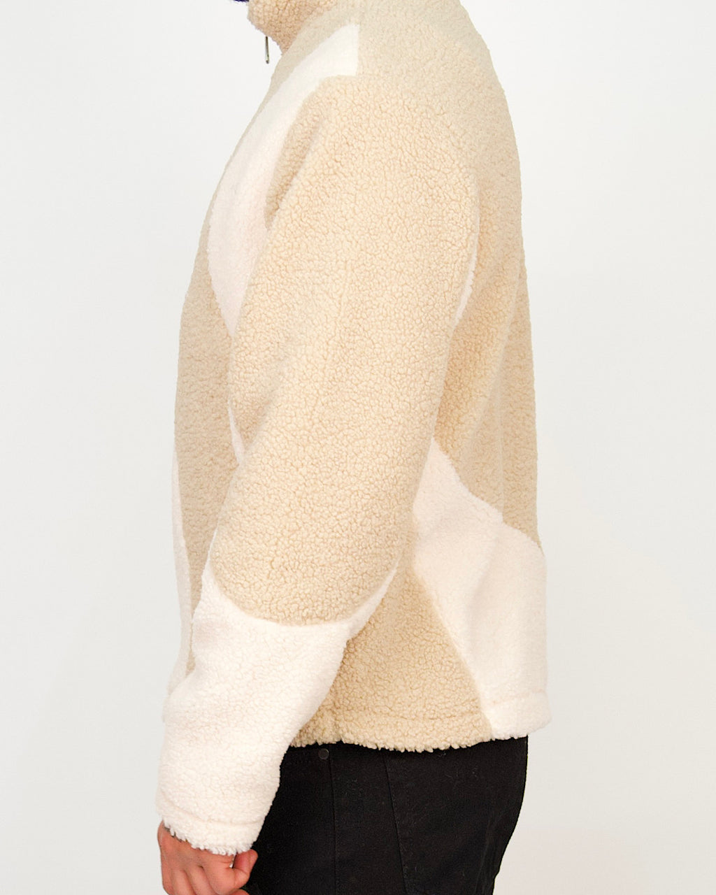 Wave-Panel Fleece Jacket