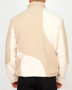 Wave-Panel Fleece Jacket