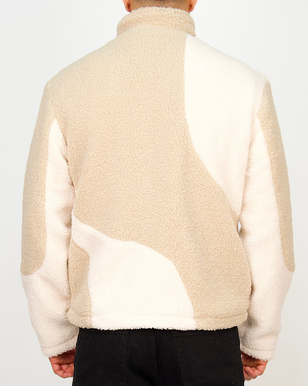 Wave-Panel Fleece Jacket