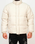 Ribbed Soft-Weave Puffer Jacket