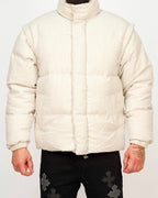 Ribbed Soft-Weave Puffer Jacket