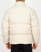 Ribbed Soft-Weave Puffer Jacket