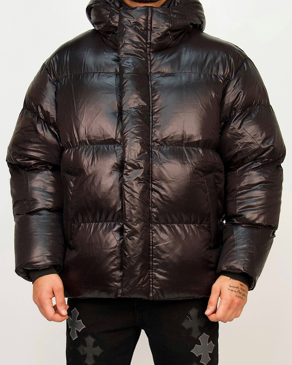 High-Shine Puffer Jacket