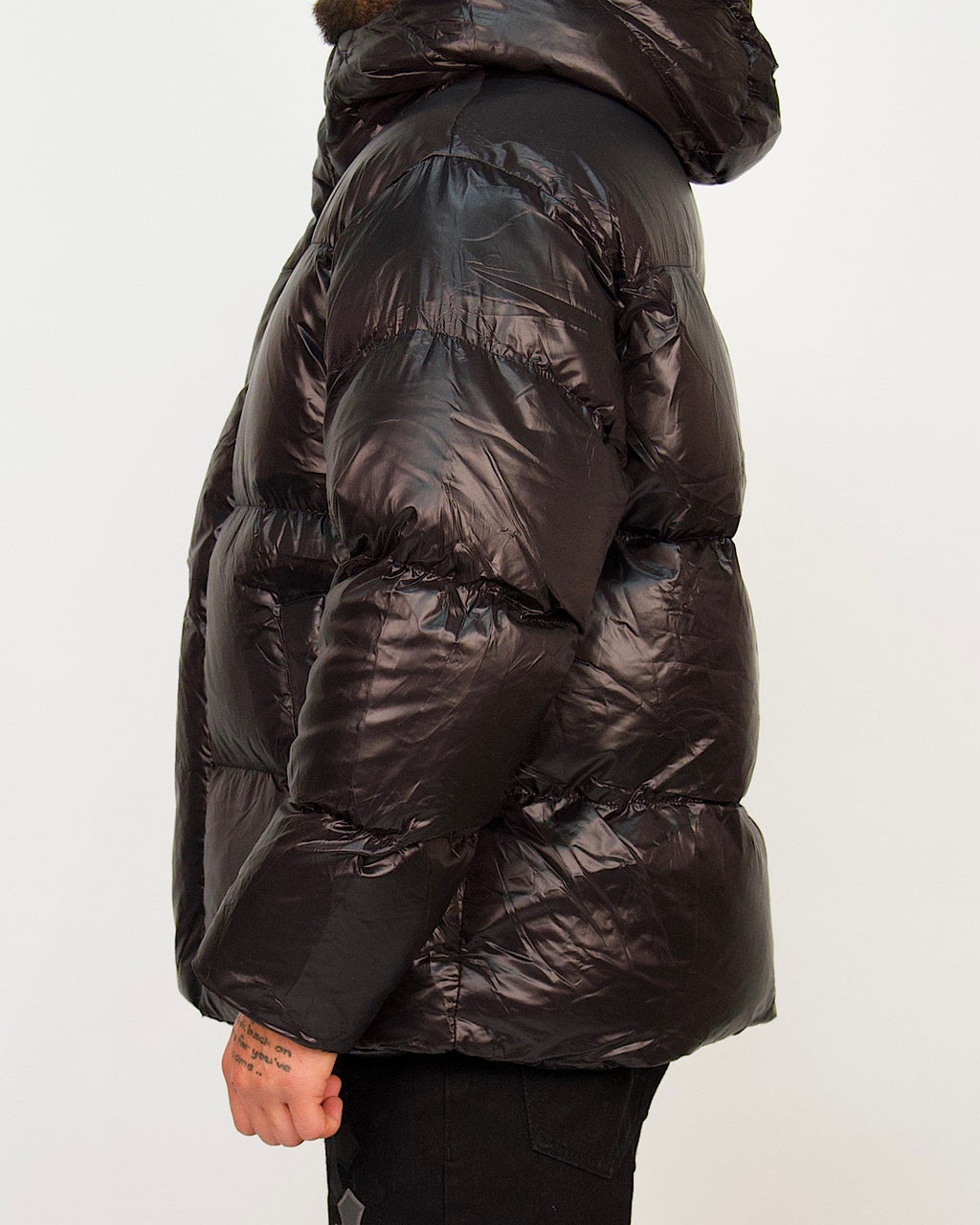 High-Shine Puffer Jacket