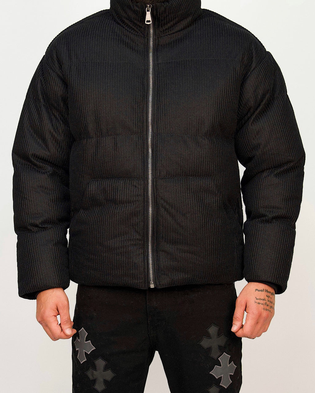 Textured Padded Puffer Jacket