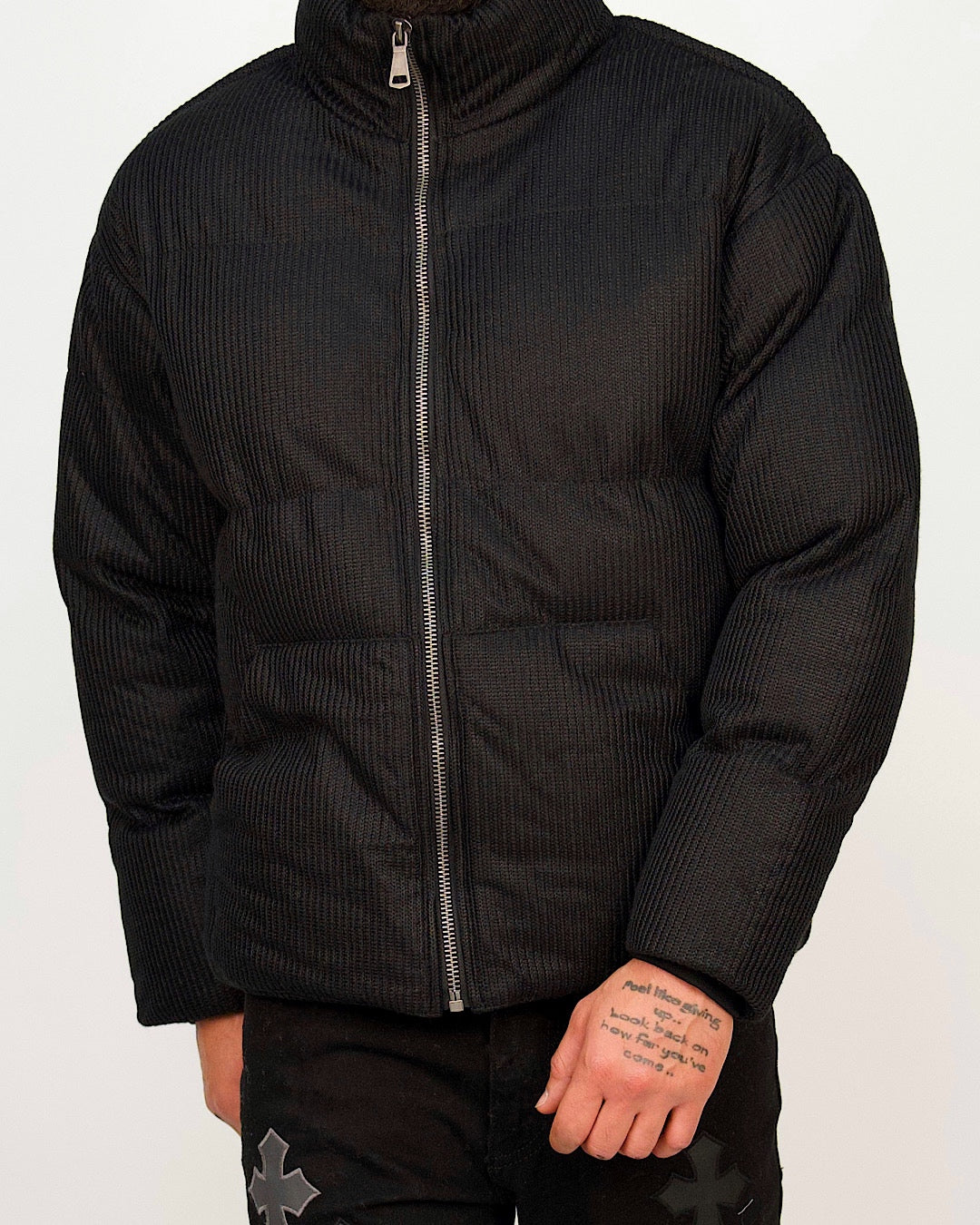 Textured Padded Puffer Jacket