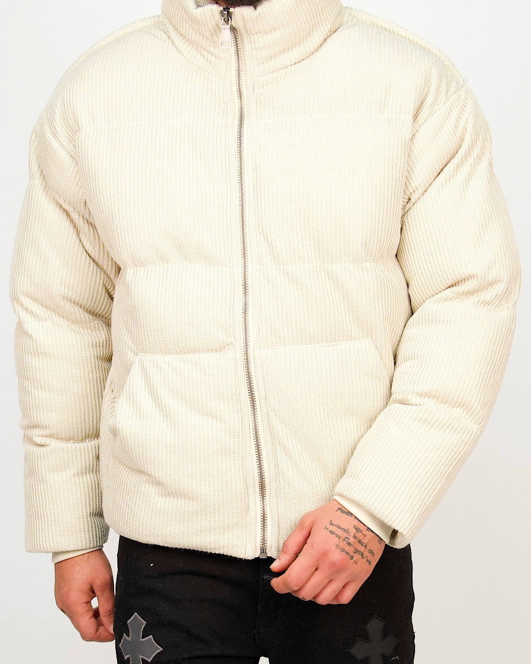 Textured Padded Puffer Jacket