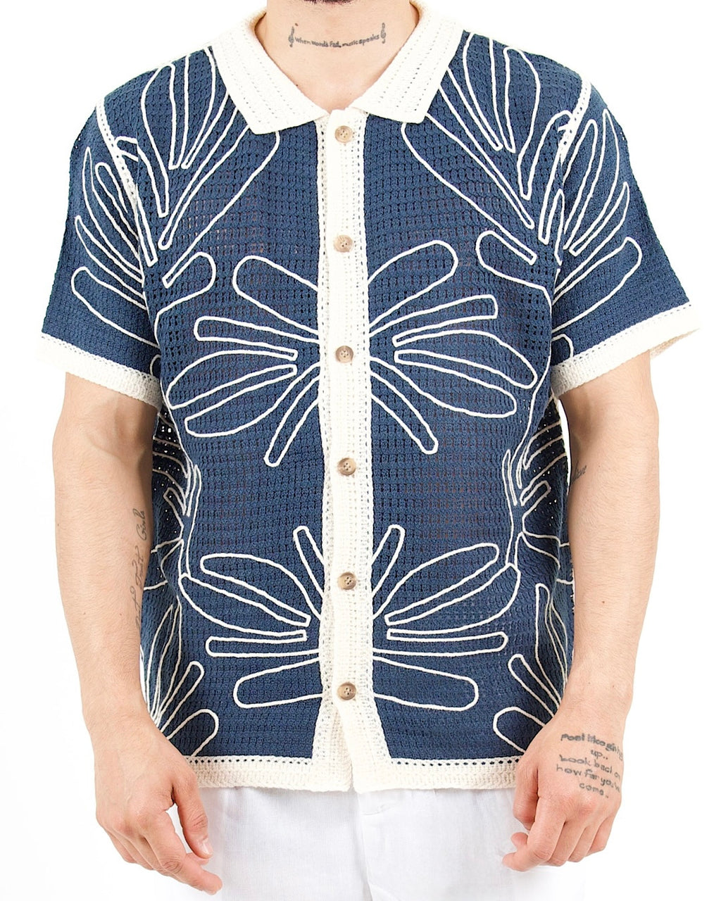 Crochet Knit Riviera Shirt
