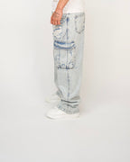 Distressed Utility Cargo Jeans