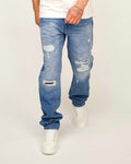 Ripped & Paint-Splatter Denim
