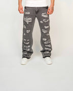 Extreme Distress Denim Jeans